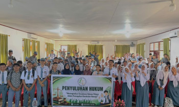 Bangun Kesadaran Hukum Pelajar, SMAN 1 Halmahera Timur Gelar Penyuluhan Hukum