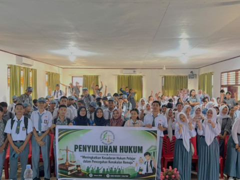 Bangun Kesadaran Hukum Pelajar, SMAN 1 Halmahera Timur Gelar