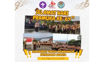 SMA Negeri 1 Halmahera Timur Gelar Upacara Peringatan Hari Pramuka yang ke-64